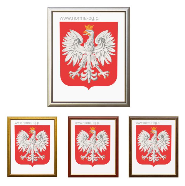 godło polski gablinetowe w ramie